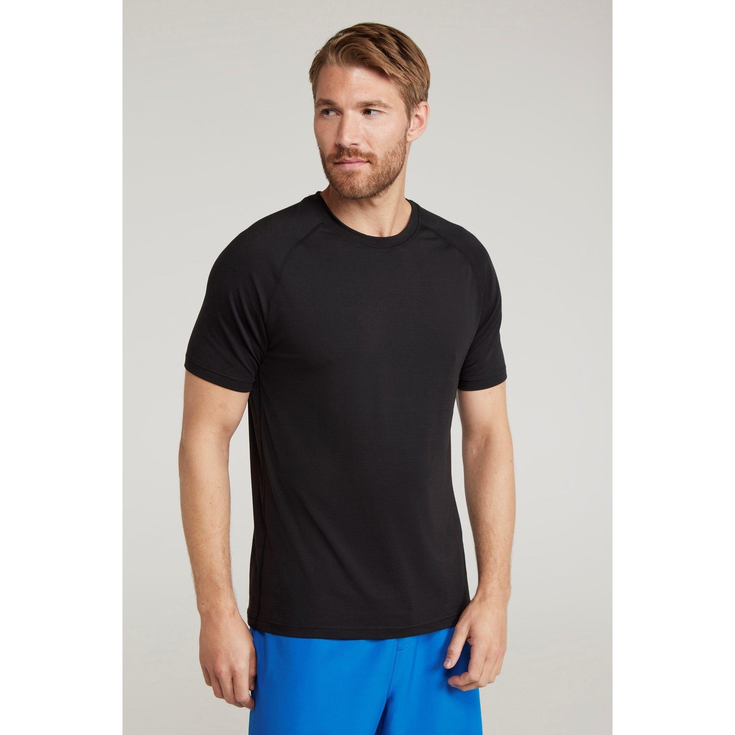 Black - Front - Mountain Warehouse Mens Quick Dry T-Shirt