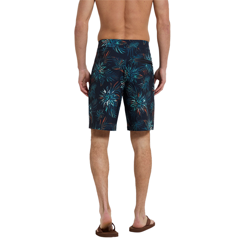 Burnt Orange - Lifestyle - Animal Mens Brett Leaf Print Recycled Swim Shorts