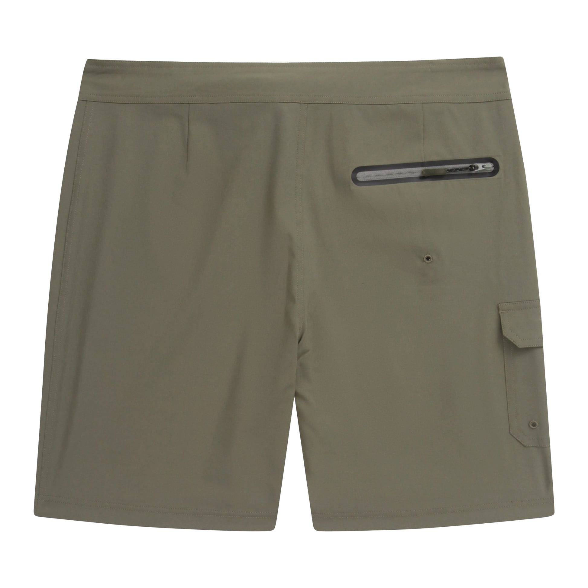 Khaki Green - Back - Animal Mens Brett Recycled Boardshorts