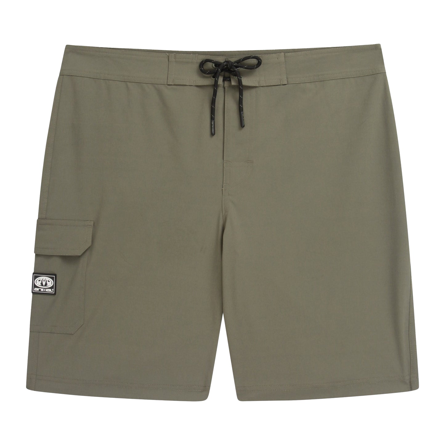 Khaki Green - Front - Animal Mens Brett Recycled Boardshorts
