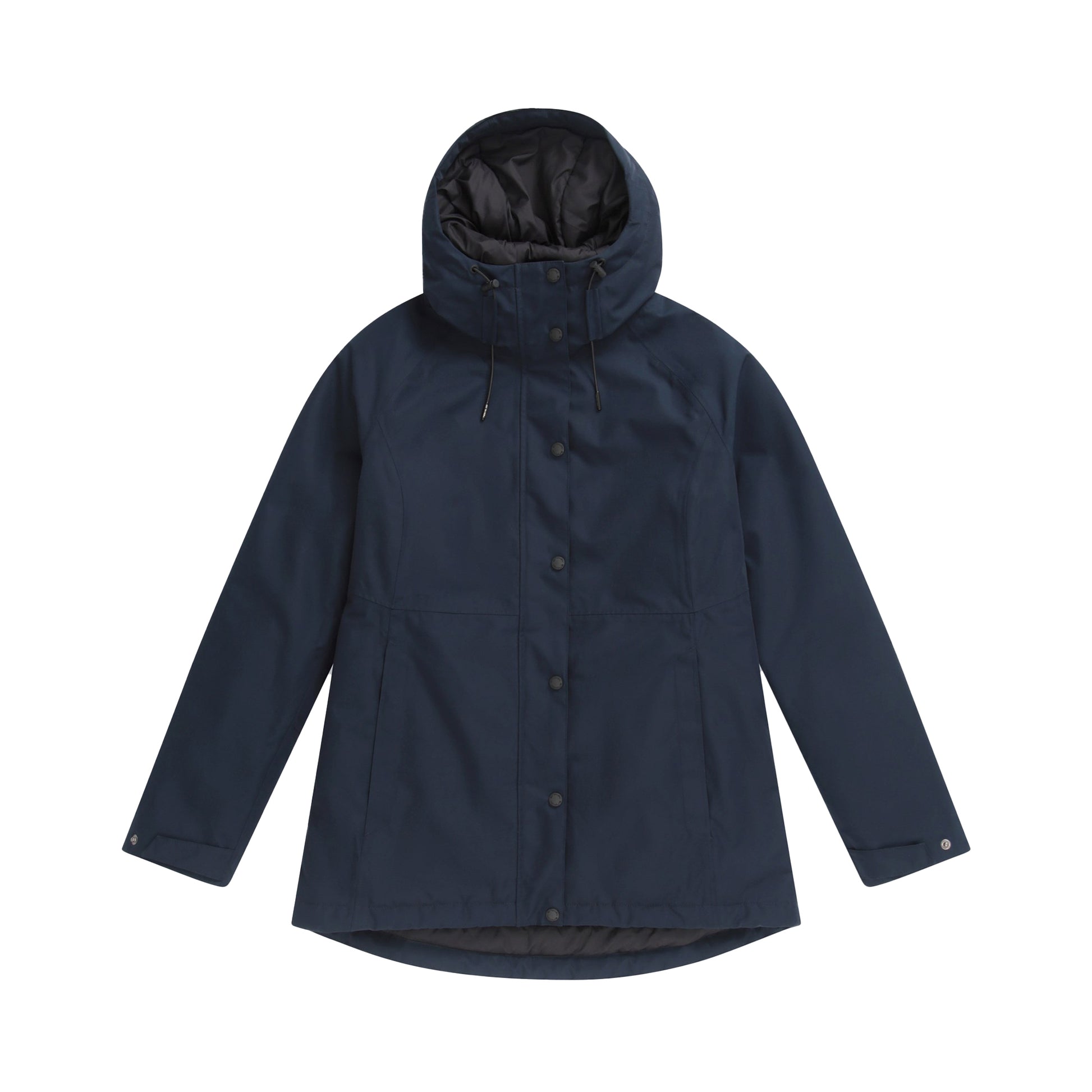 Navy - Front - Animal Womens-Ladies Harlyn Waterproof Jacket