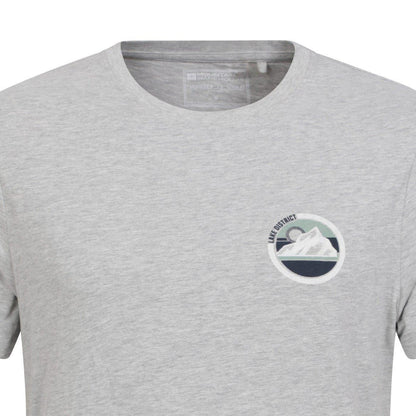 Grey - Back - Mountain Warehouse Mens Lake District Mountain T-Shirt