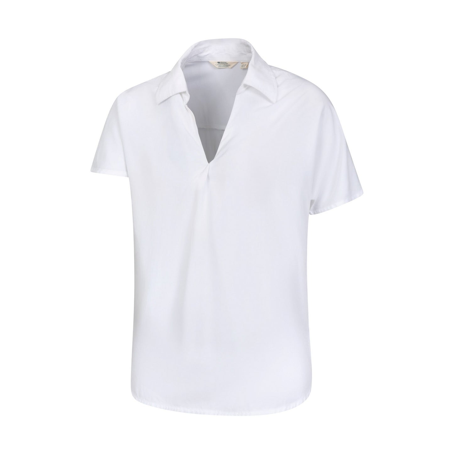 White - Side - Mountain Warehouse Womens-Ladies Valleta Short-Sleeved Shirt
