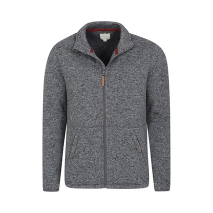 Grey - Back - Mountain Warehouse Mens Idris II Full Zip Fleece Jacket