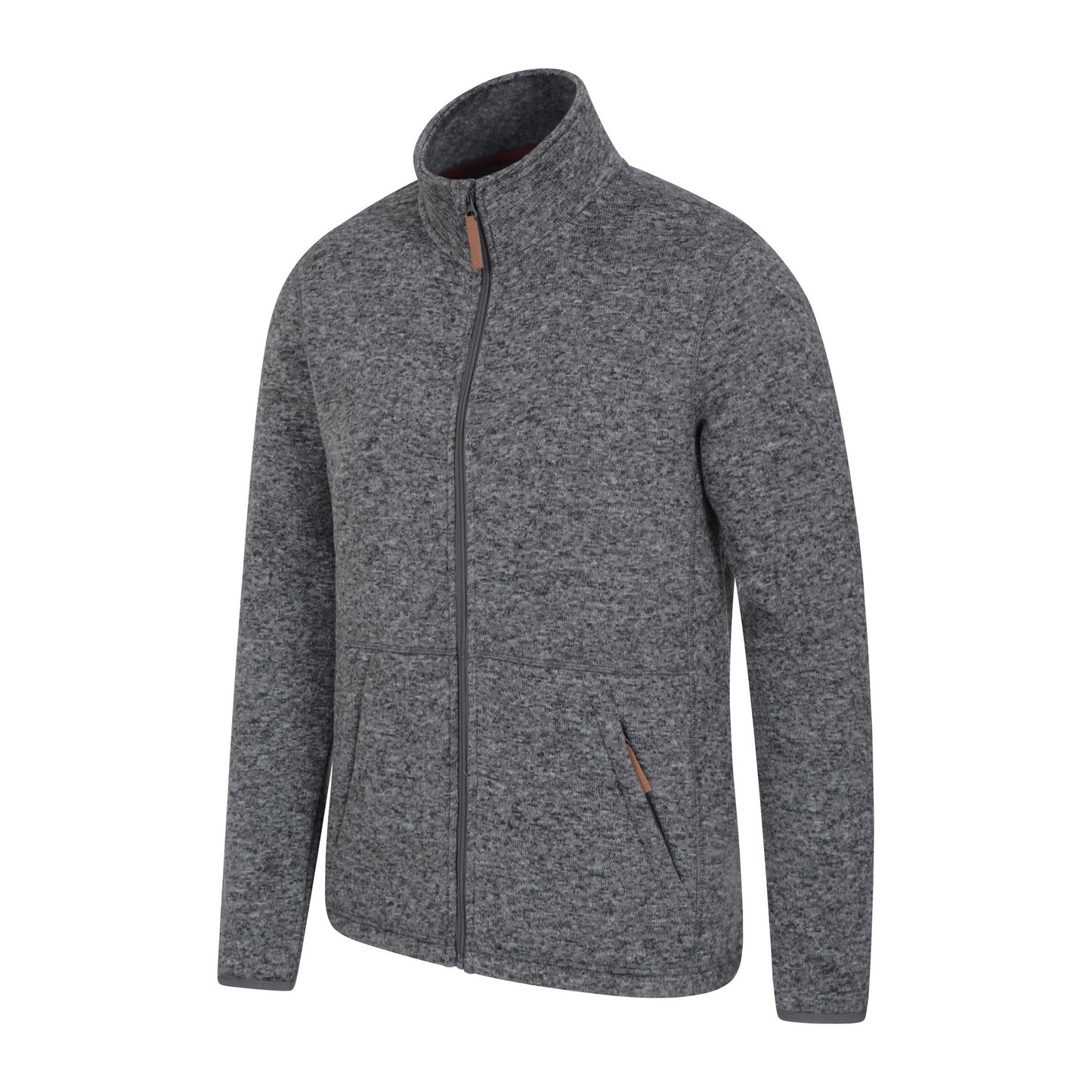 Grey - Side - Mountain Warehouse Mens Idris II Full Zip Fleece Jacket