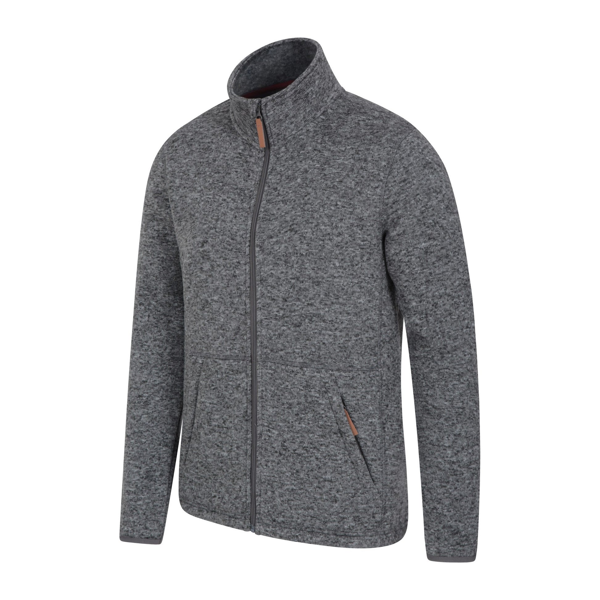 Grey - Side - Mountain Warehouse Mens Idris II Full Zip Fleece Jacket