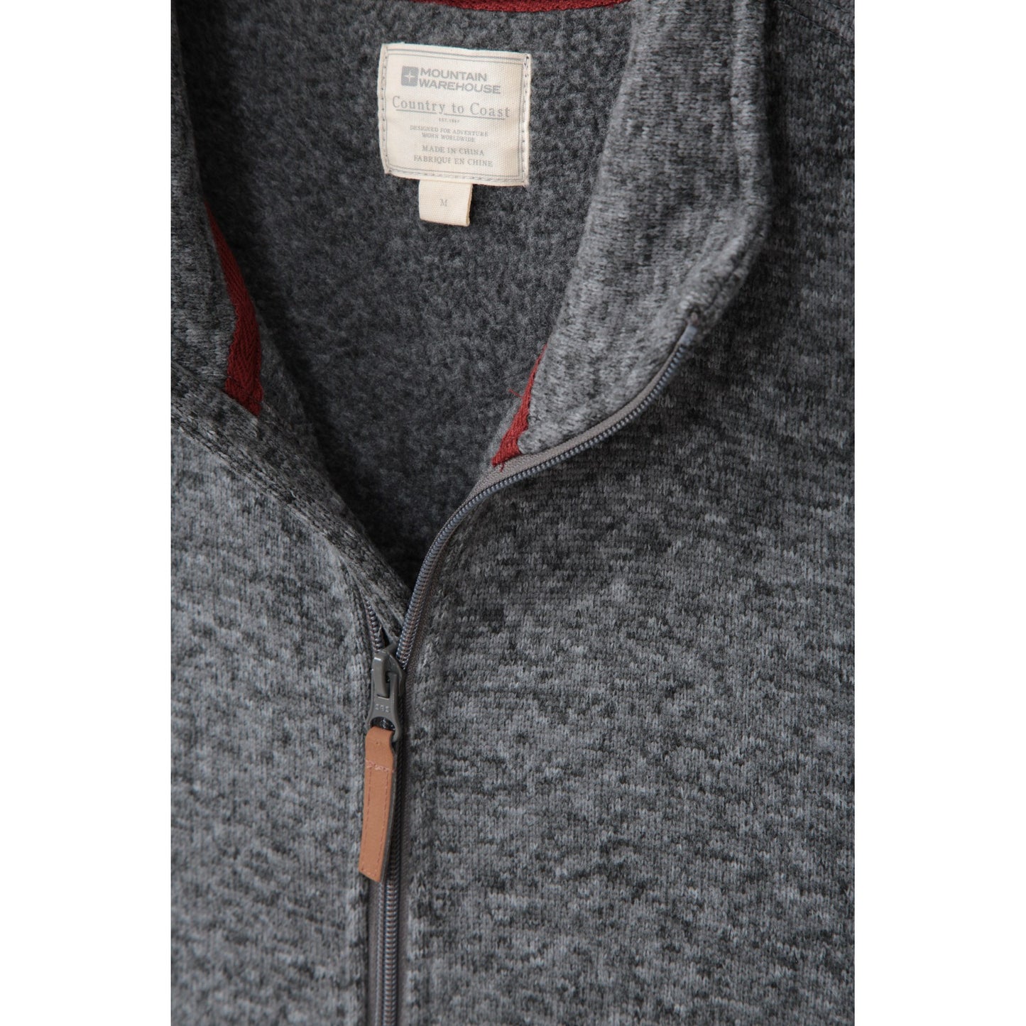 Grey - Pack Shot - Mountain Warehouse Mens Idris II Full Zip Fleece Jacket