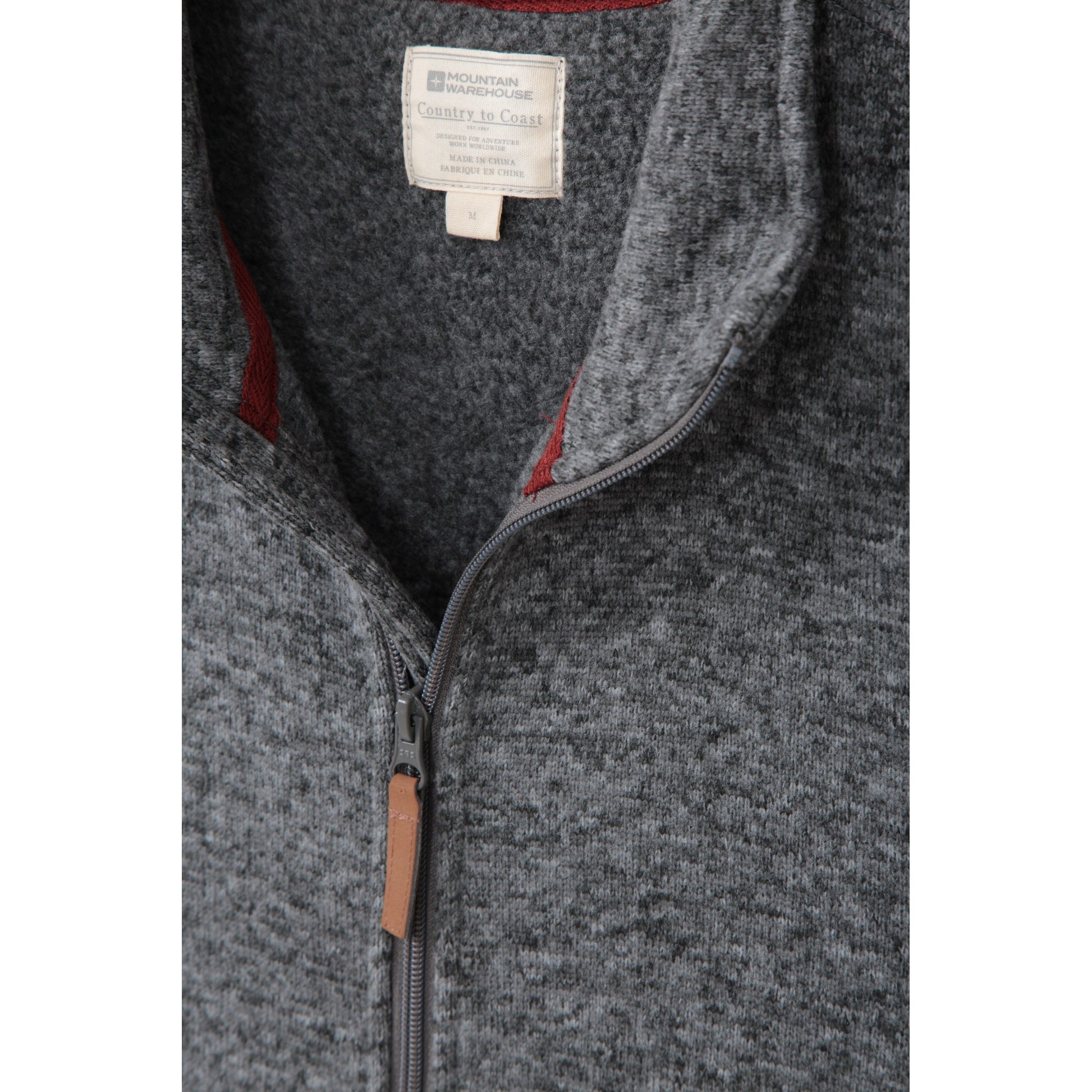 Grey - Pack Shot - Mountain Warehouse Mens Idris II Full Zip Fleece Jacket