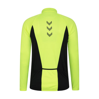 Yellow - Back - Mountain Warehouse Mens Elevation Softshell Cycling Jacket