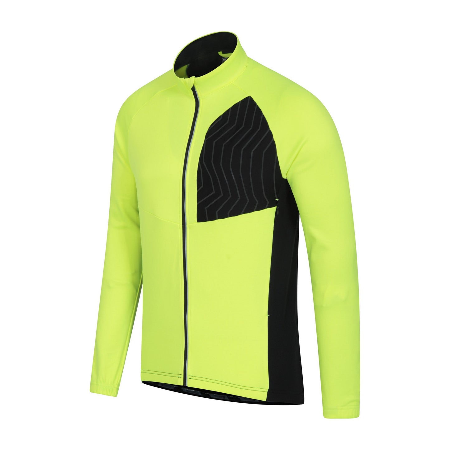 Yellow - Side - Mountain Warehouse Mens Elevation Softshell Cycling Jacket