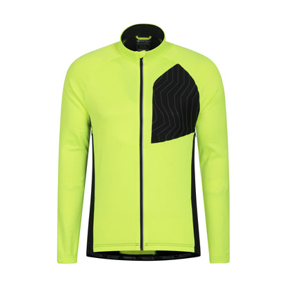 Yellow - Front - Mountain Warehouse Mens Elevation Softshell Cycling Jacket