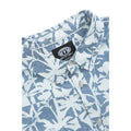 Pale Blue - Back - Animal Mens Jamie Hibiscus Organic Cotton Shirt