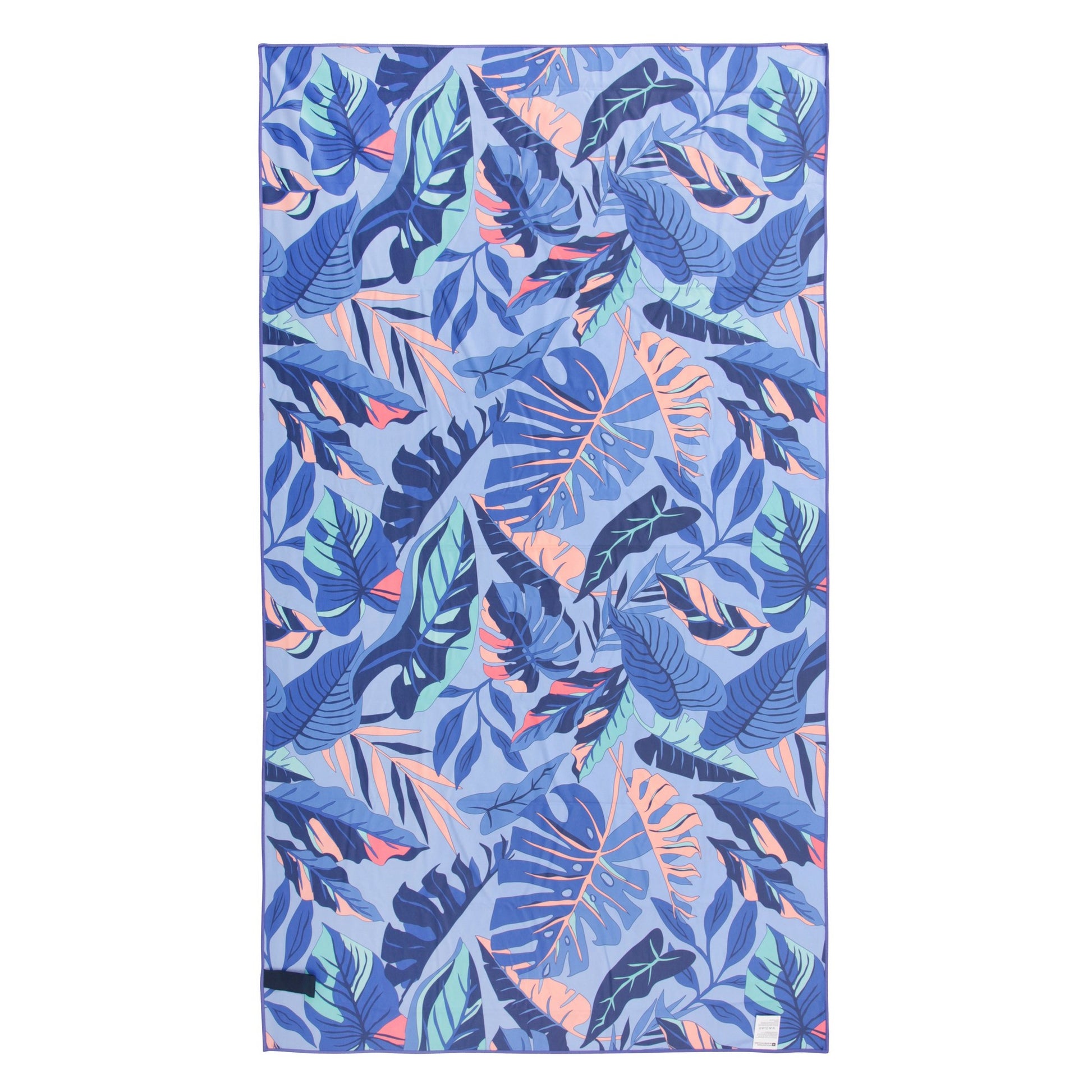Purple - Back - Mountain Warehouse Palm Leaf Microfibre Towel
