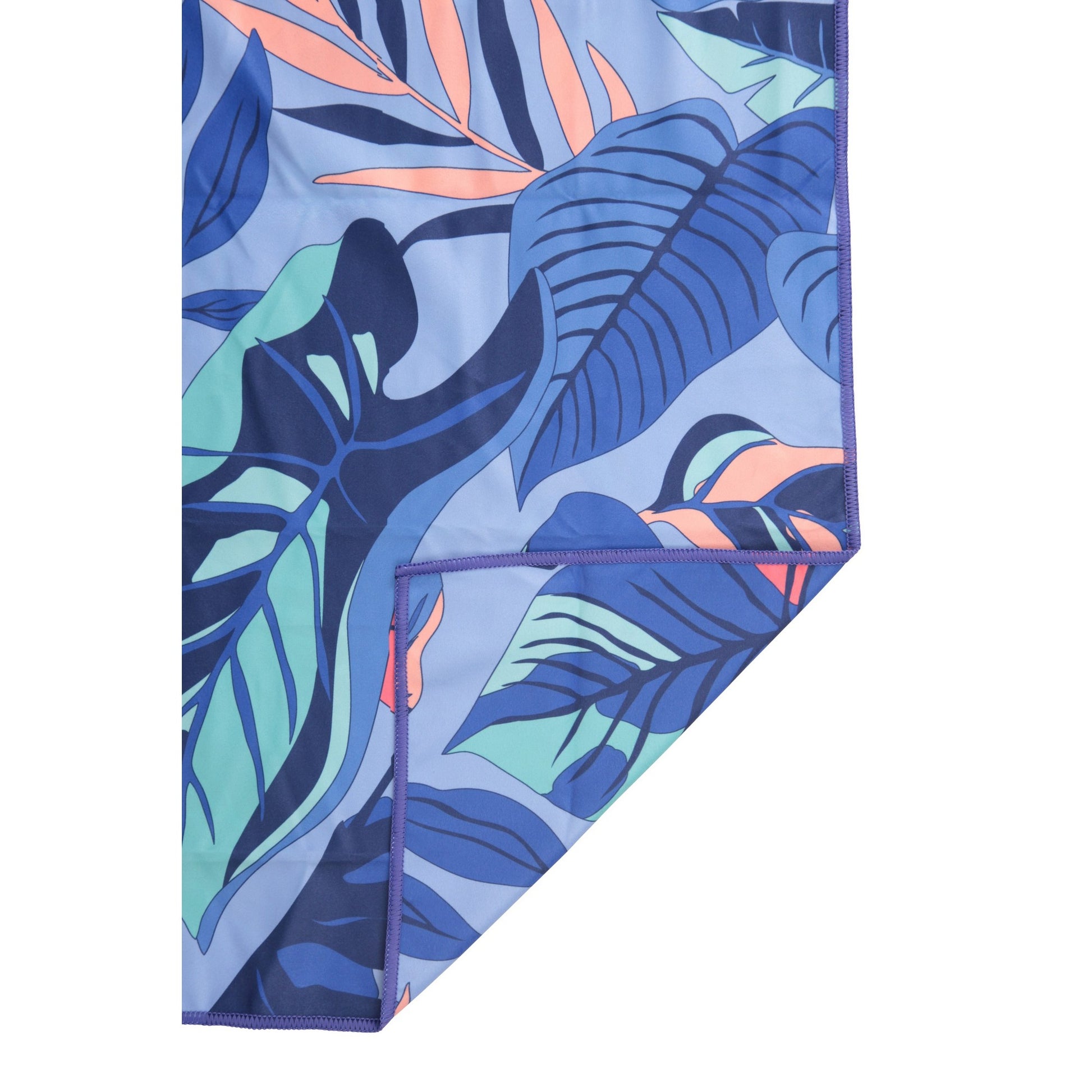 Purple - Side - Mountain Warehouse Palm Leaf Microfibre Towel