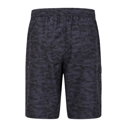 Charcoal - Back - Mountain Warehouse Mens Ocean Camouflage Boardshorts