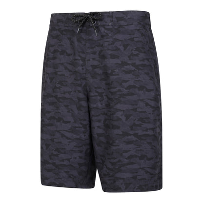 Charcoal - Side - Mountain Warehouse Mens Ocean Camouflage Boardshorts