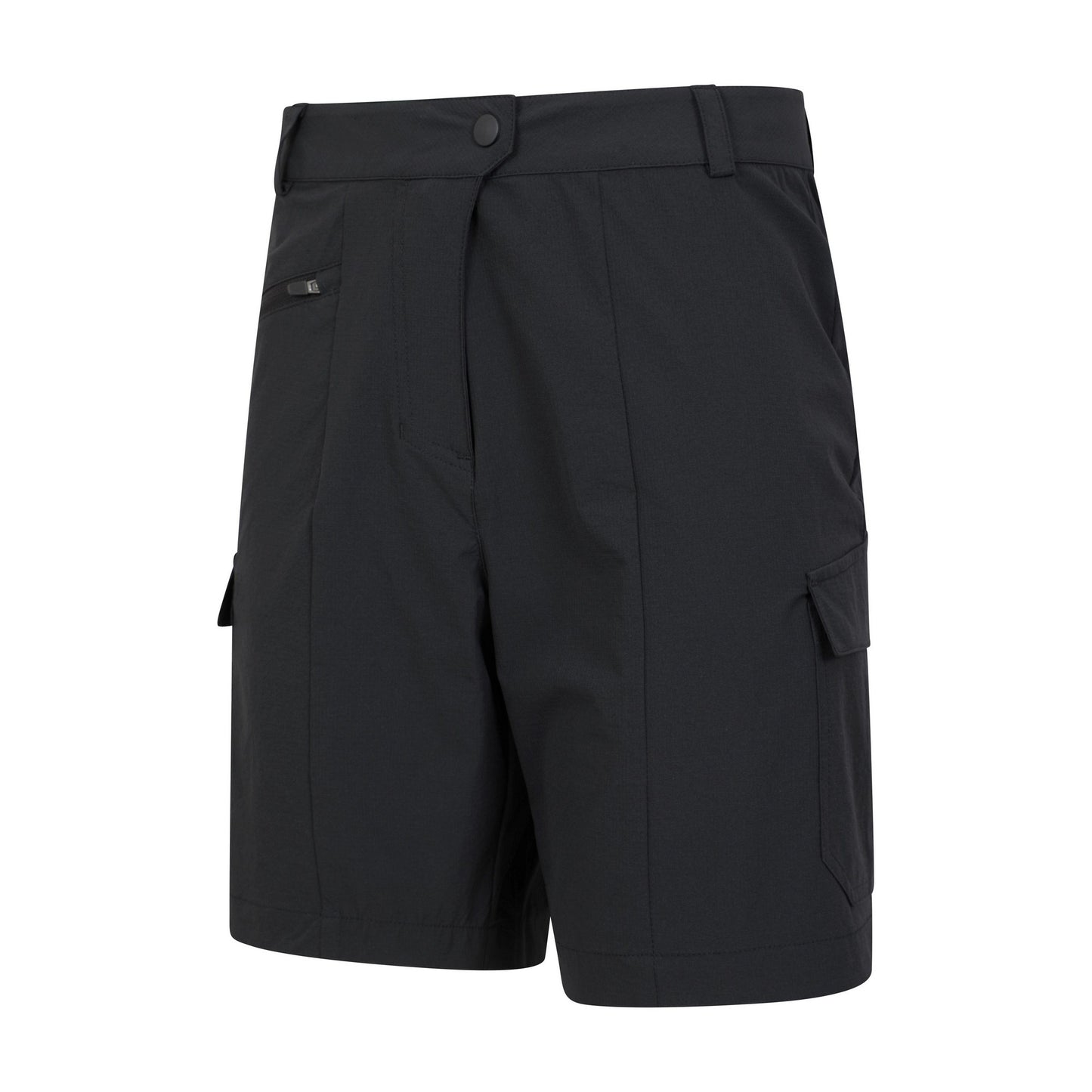 Black - Side - Mountain Warehouse Womens-Ladies Monte Cargo Shorts
