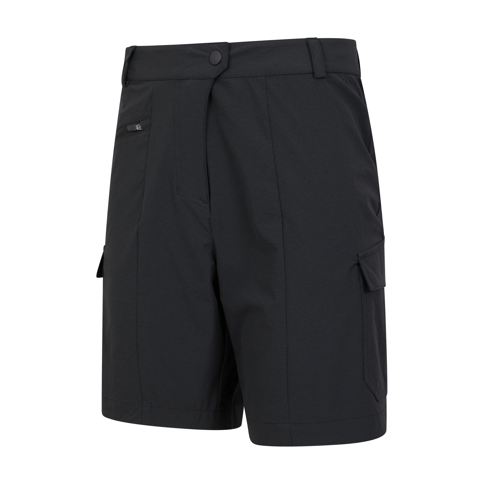 Black - Side - Mountain Warehouse Womens-Ladies Monte Cargo Shorts