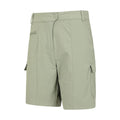 Khaki Green - Side - Mountain Warehouse Womens-Ladies Monte Cargo Shorts