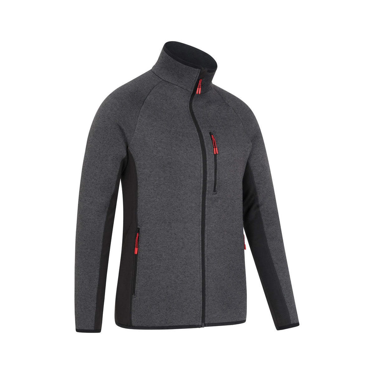 Black - Back - Mountain Warehouse Mens Treston Full Zip Fleece Jacket