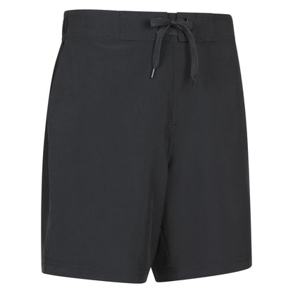 Jet Black - Side - Mountain Warehouse Womens-Ladies Quick Dry Long Length Boardshorts