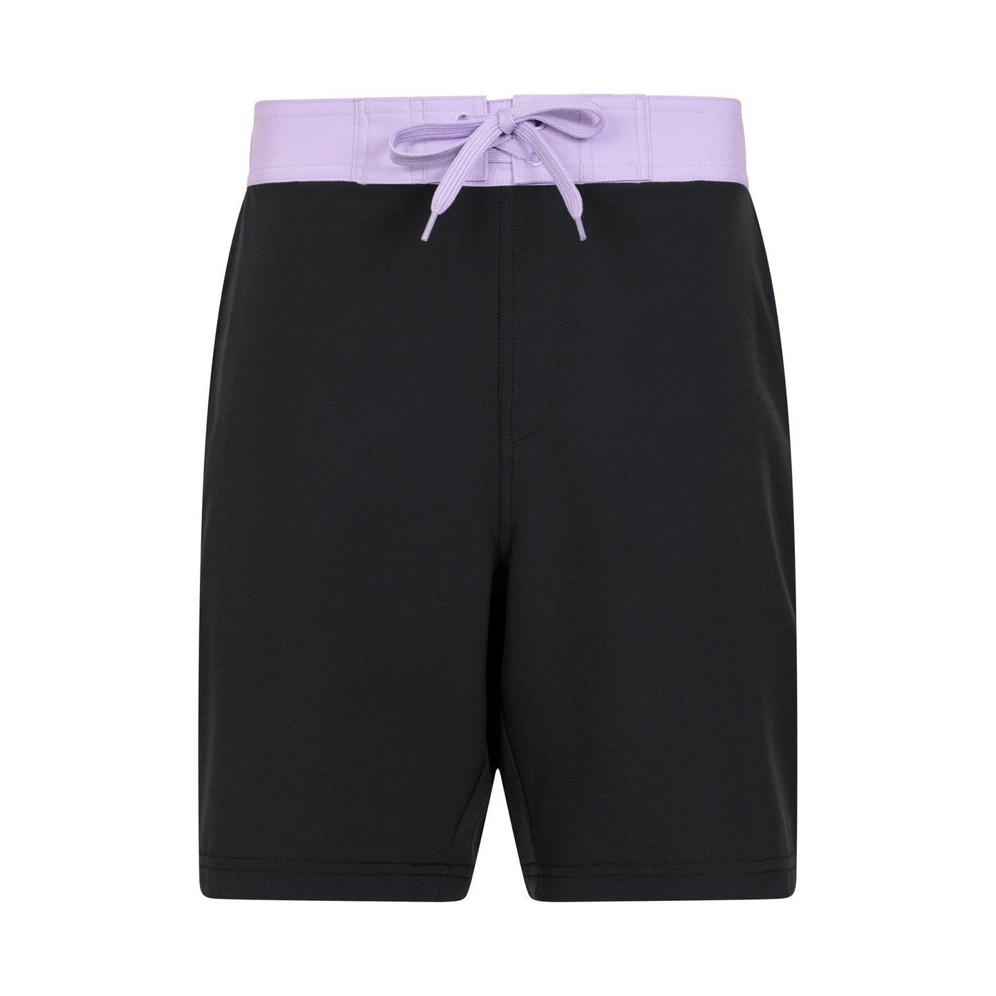 Black - Front - Mountain Warehouse Womens-Ladies Quick Dry Long Length Boardshorts