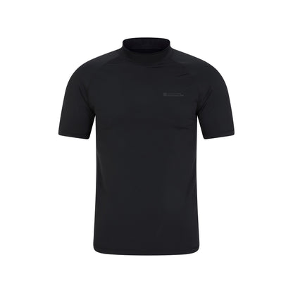 Black - Back - Mountain Warehouse Mens Rash Guard (Pack of 2)