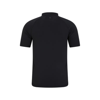 Black - Side - Mountain Warehouse Mens Rash Guard (Pack of 2)