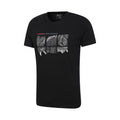 Jet Black - Side - Mountain Warehouse Mens Conquer New Heights Organic Cotton T-Shirt