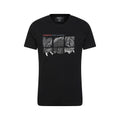 Jet Black - Front - Mountain Warehouse Mens Conquer New Heights Organic Cotton T-Shirt