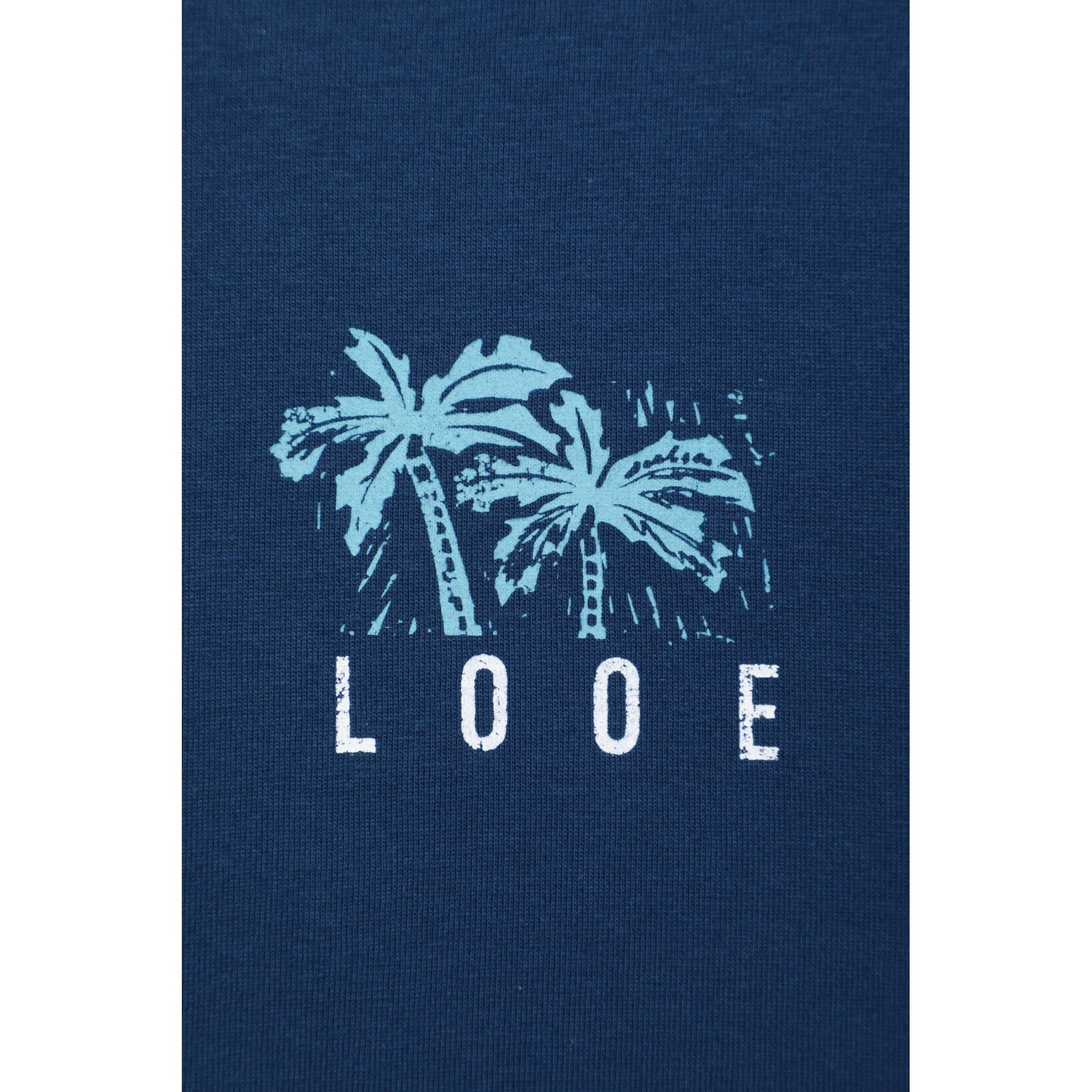 Navy - Pack Shot - Mountain Warehouse Mens Looe Printed Organic T-Shirt