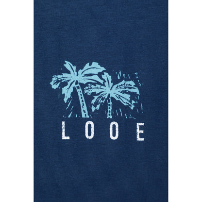 Navy - Pack Shot - Mountain Warehouse Mens Looe Printed Organic T-Shirt