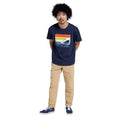 Navy - Side - Animal Mens Classico Wave Organic T-Shirt