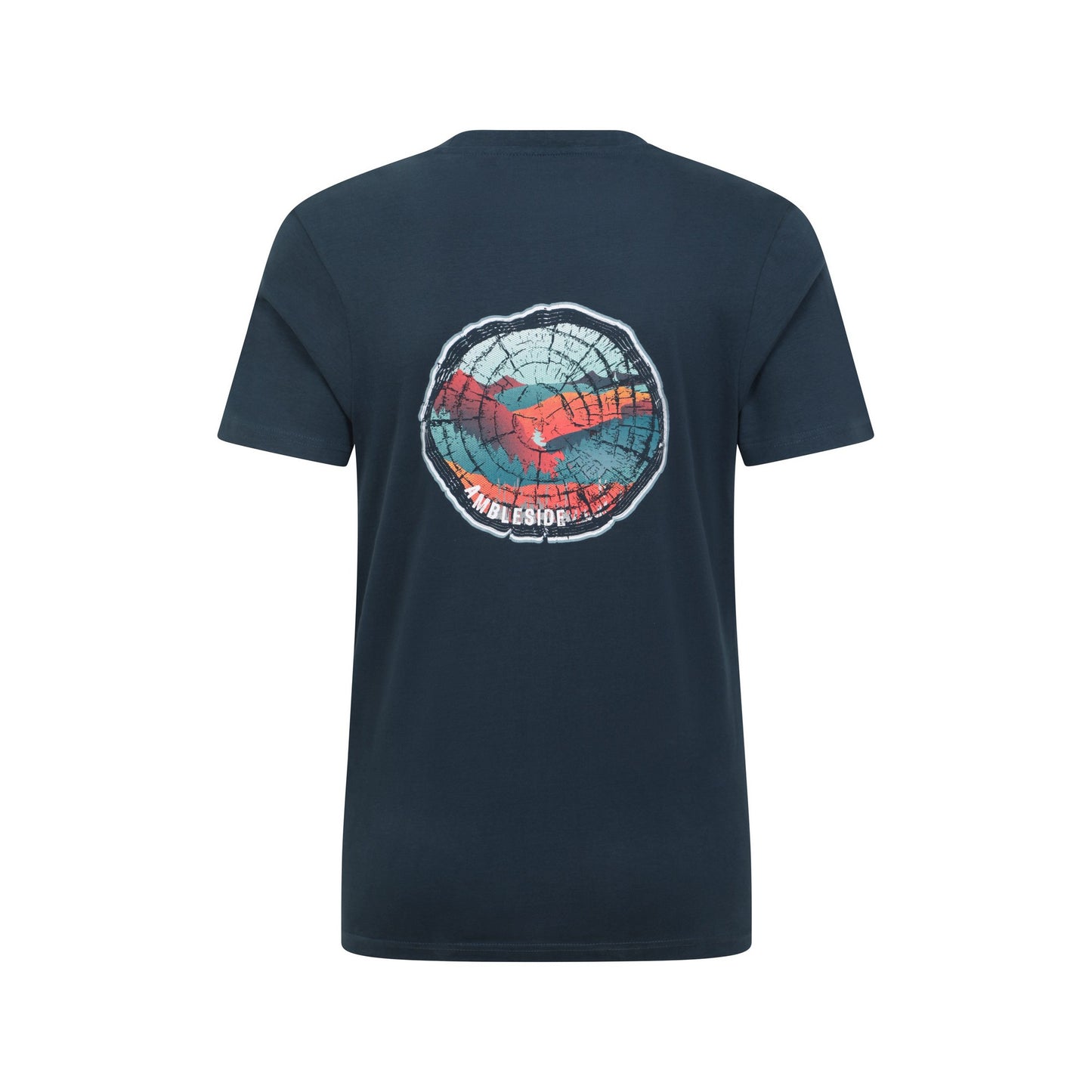 Dark Blue - Back - Mountain Warehouse Mens Ambleside Tree Ring Organic T-Shirt