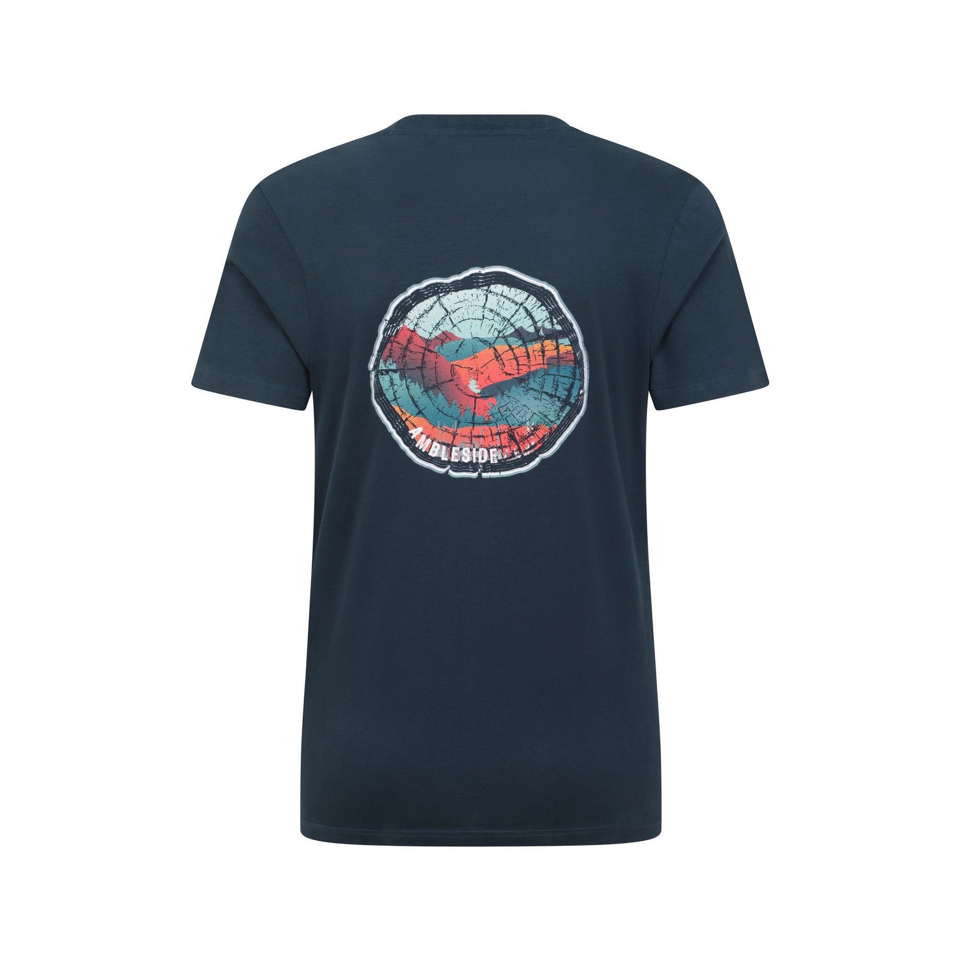 Dark Blue - Back - Mountain Warehouse Mens Ambleside Tree Ring Organic T-Shirt