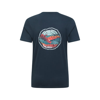 Dark Blue - Back - Mountain Warehouse Mens Ambleside Tree Ring Organic T-Shirt