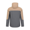 Beige - Back - Mountain Warehouse Mens Elements Windproof Soft Shell Jacket