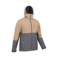 Beige - Side - Mountain Warehouse Mens Elements Windproof Soft Shell Jacket