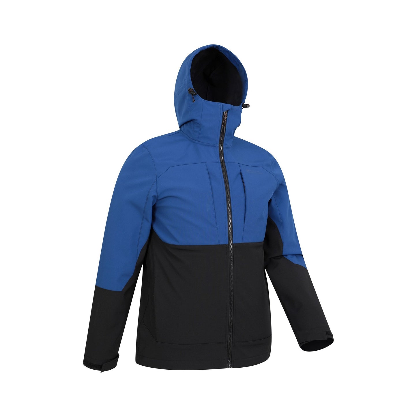 Blue - Side - Mountain Warehouse Mens Elements Windproof Soft Shell Jacket