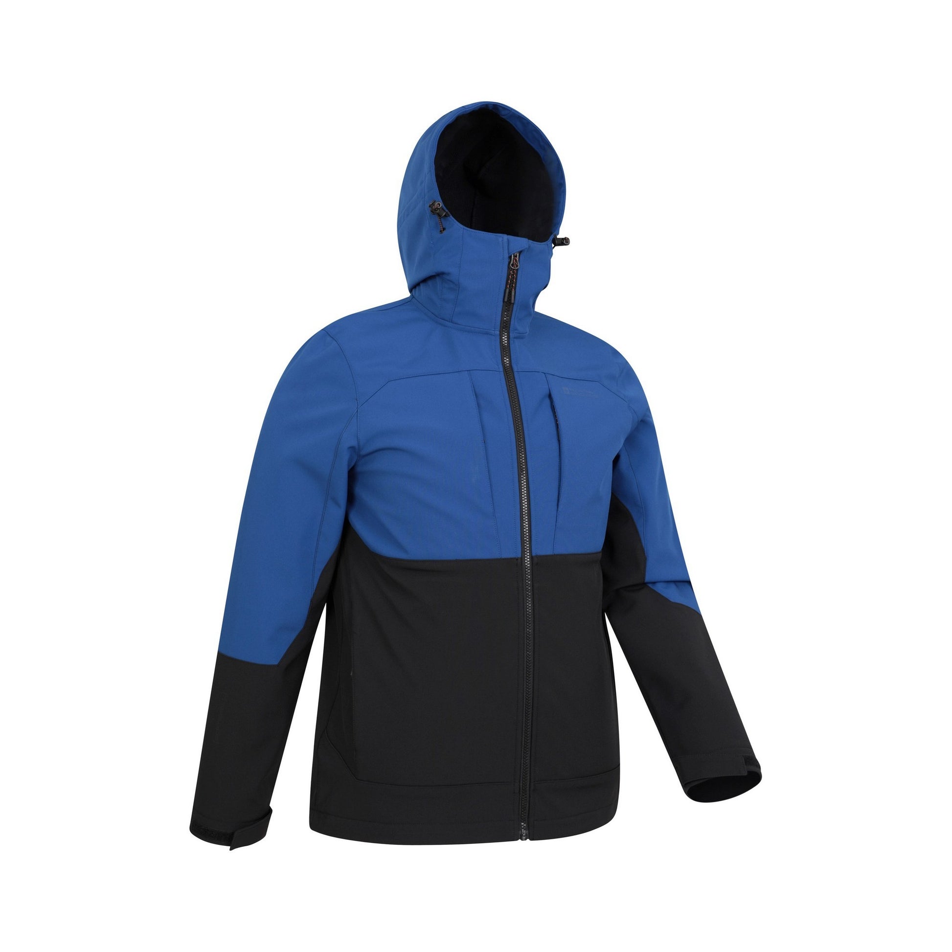 Blue - Side - Mountain Warehouse Mens Elements Windproof Soft Shell Jacket