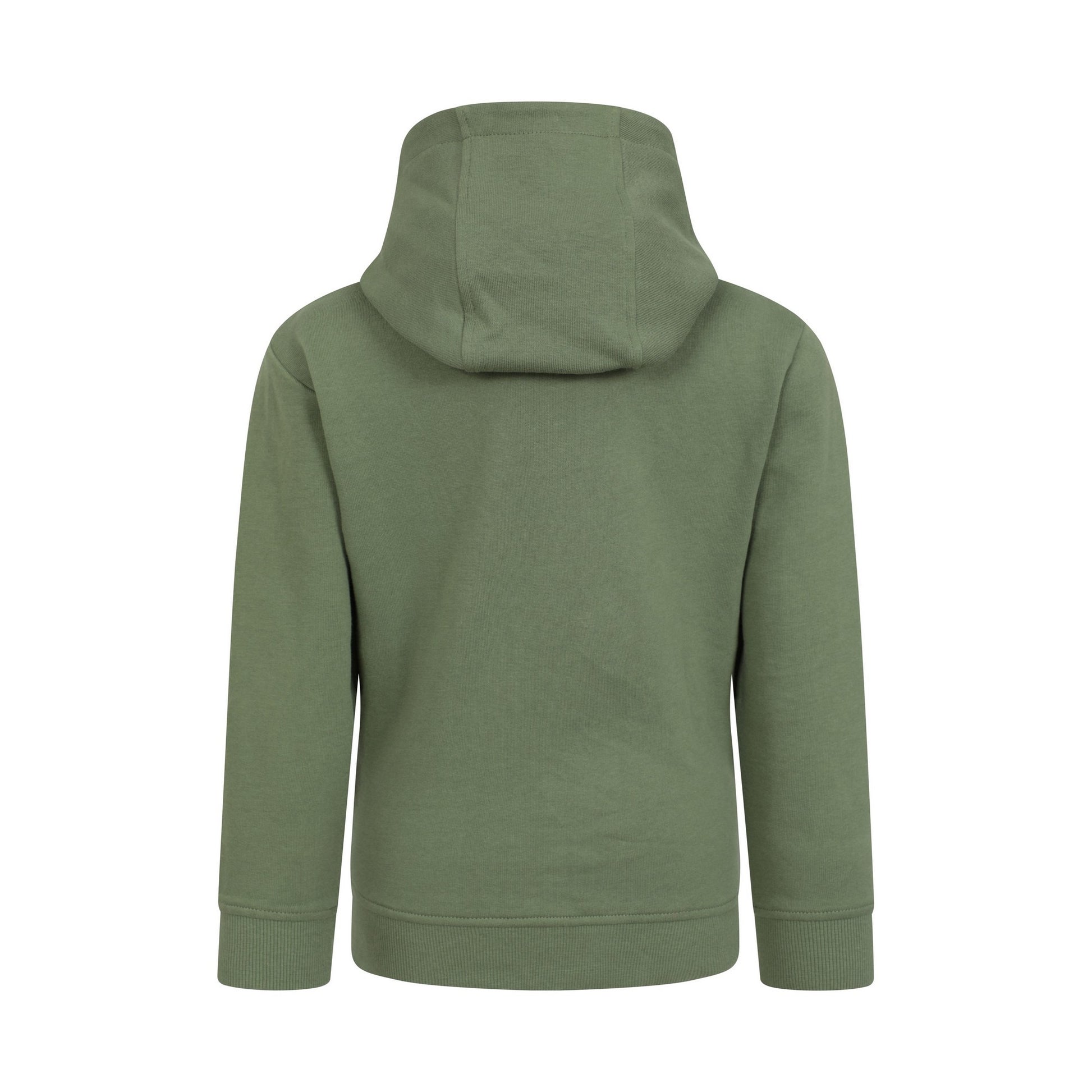 Khaki Green - Back - Mountain Warehouse Childrens-Kids Mountain Adventures Organic Hoodie