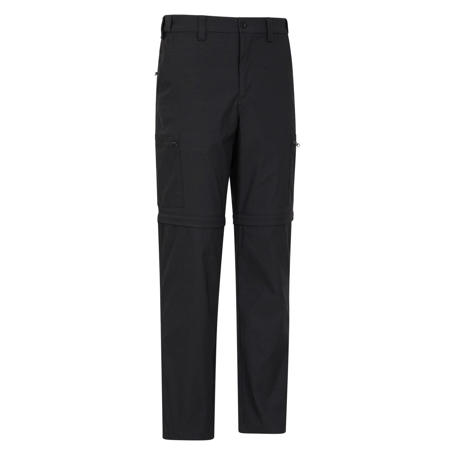 Jet Black - Lifestyle - Mountain Warehouse Mens Trek Convertible Trousers