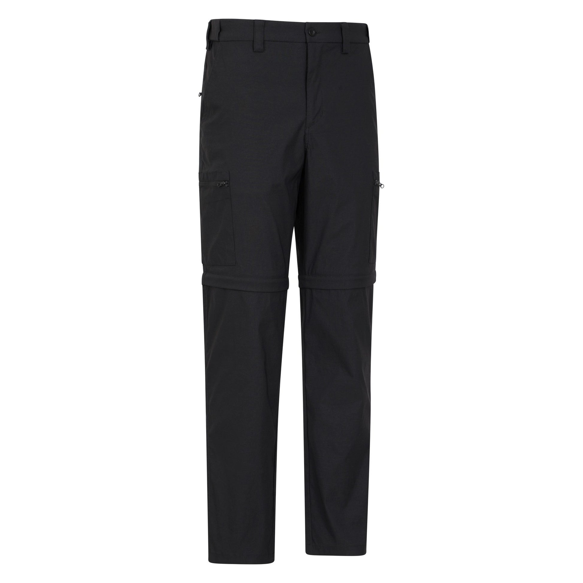 Jet Black - Lifestyle - Mountain Warehouse Mens Trek Convertible Trousers