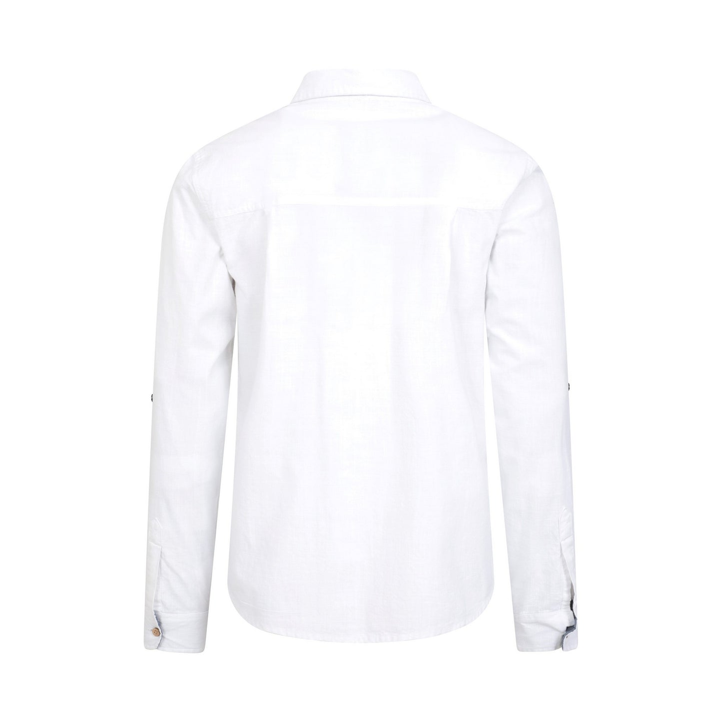 White - Back - Mountain Warehouse Mens Coconut Textured Long-Sleeved Shirt