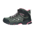 Dark Khaki - Side - Mountain Warehouse Childrens-Kids Softshell Waterproof Walking Boots