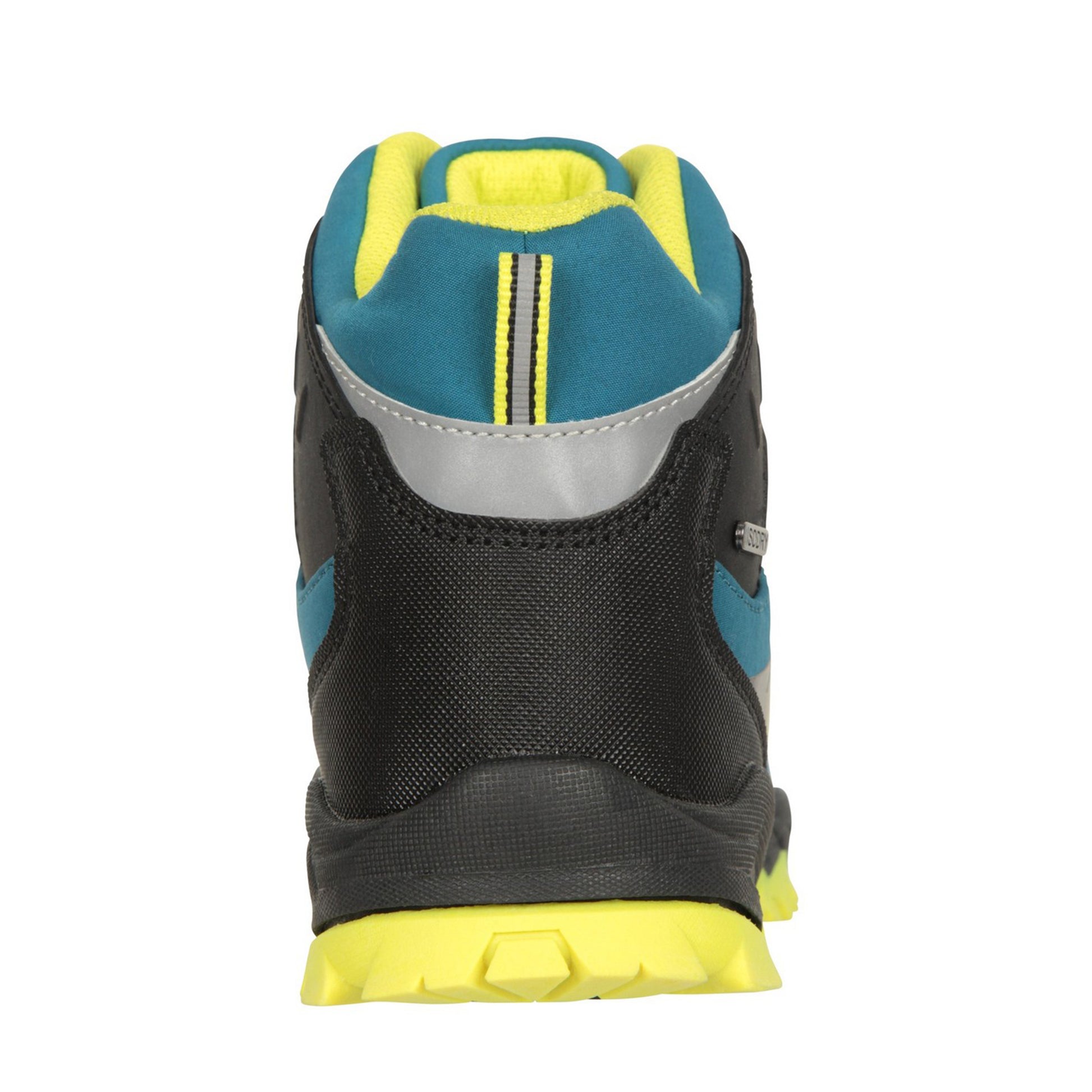 Light Teal - Back - Mountain Warehouse Childrens-Kids Softshell Waterproof Walking Boots