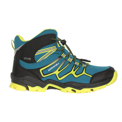 Light Teal - Lifestyle - Mountain Warehouse Childrens-Kids Softshell Waterproof Walking Boots