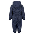 Navy - Back - Mountain Warehouse Childrens-Kids Spright Waterproof Rain Suit