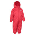 Red - Side - Mountain Warehouse Childrens-Kids Spright Waterproof Rain Suit