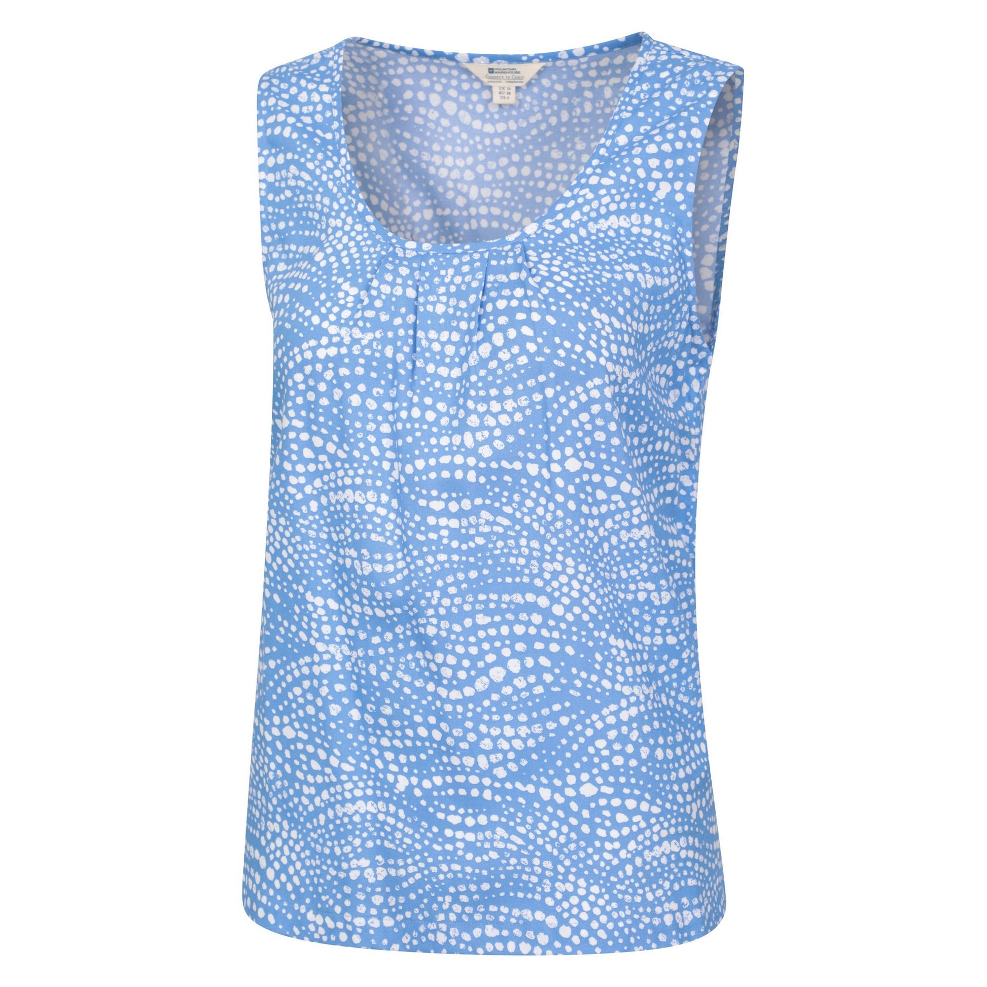 Blue - Side - Mountain Warehouse Womens-Ladies Orchid Spotted Tank Top